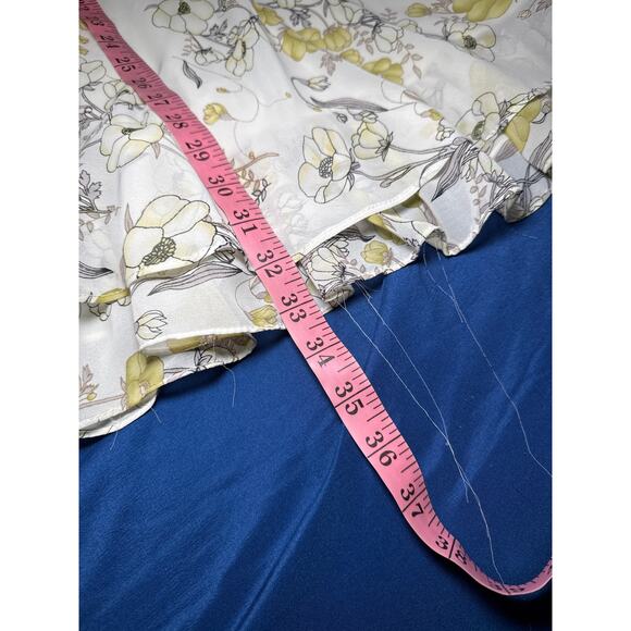 Necessary Objects floral beaded empire waist sheer lined‎ dress womens small y2k - Picture 9 of 10